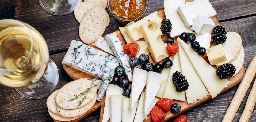 Riesling cheese pairing charcuterie board